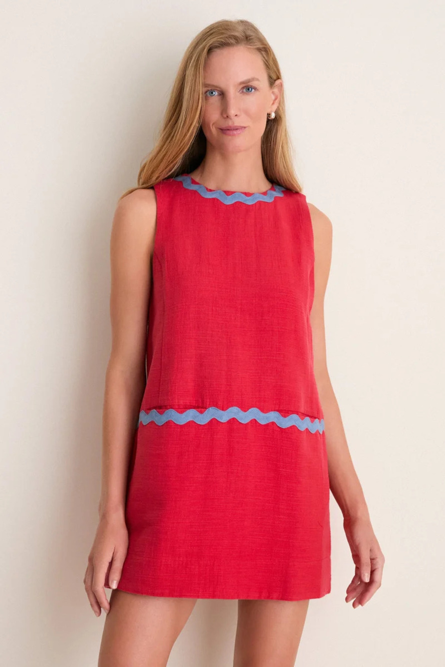 Tuckernuck Cherry Ric Rac Corby Shift Dress